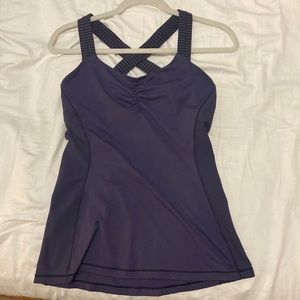 Eggplant purple lululemon workout top size 6